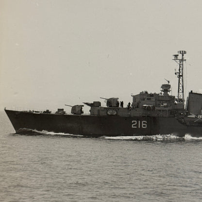 Royal Canadian Navy Huron Destroyer Military Ship Press Photo Photograph 1951