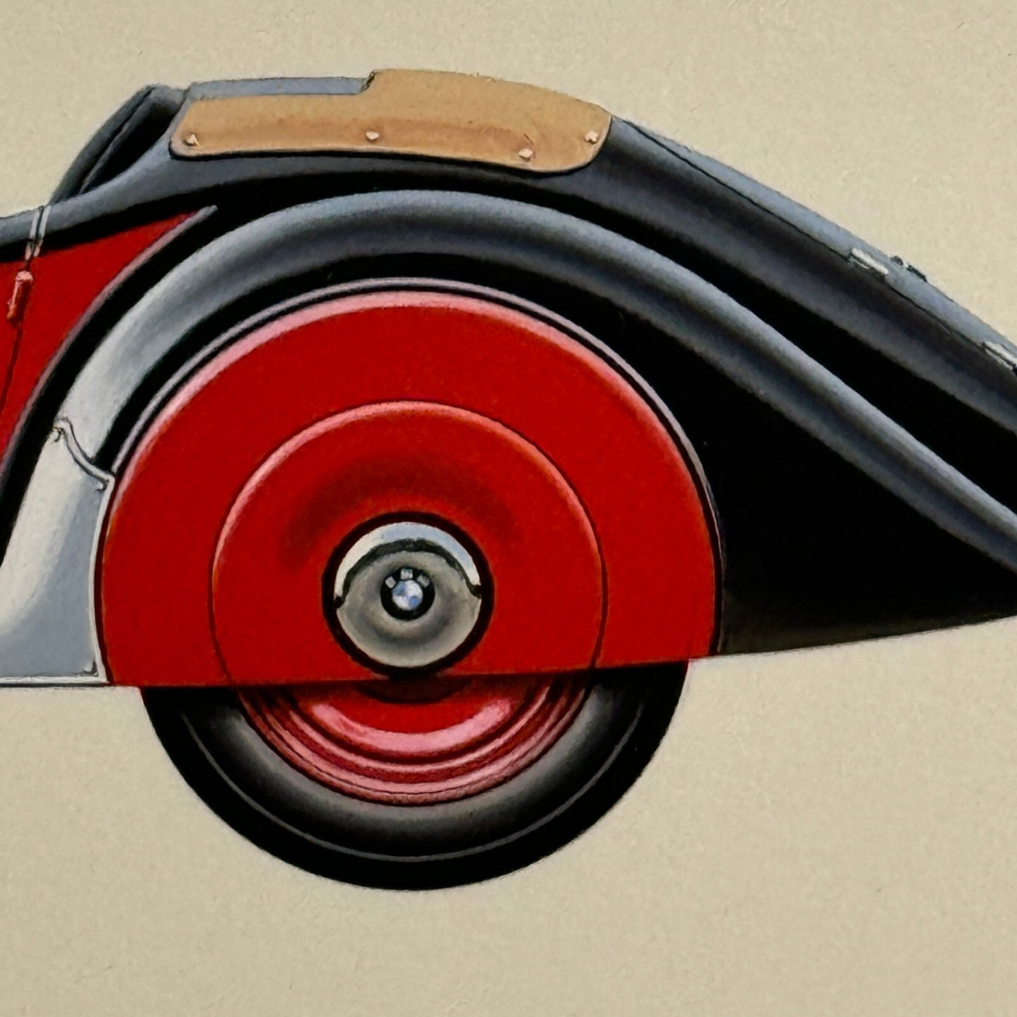 1953 BMW 315 Sport Car Illustration Art Drawing Hand Drawn Vintage