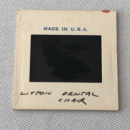 35MM Vintage Photo Slide Product Design Sketch of Dentist Dental Chair