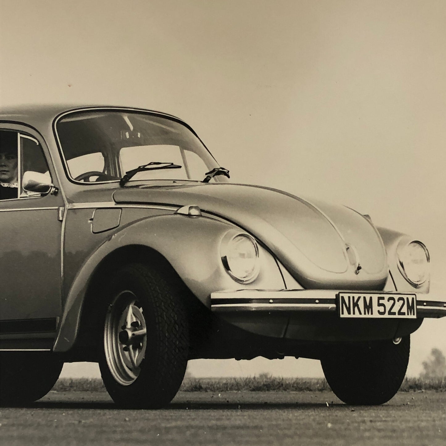 Vintage Volkswagen VW Beetle Factory Press Photo Photograph Print
