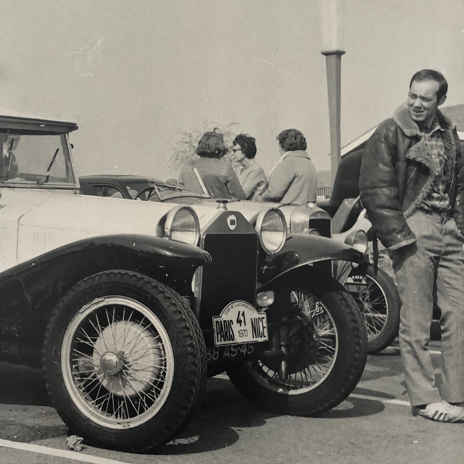 Vintage Car Photo Photograph Print - 1970 Paris Nice Rally Rallye 