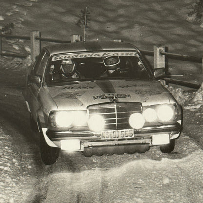 1980 Rallye Monte Carlo Press Photo Photograph DPPI Mercedes Benz 280E 280CE 280