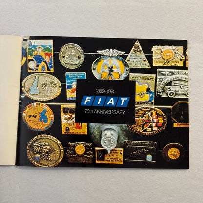 1974 Fiat Sports Car Sales Brochure Catalog 124 Sport Spider X1/9 X19 Sport L