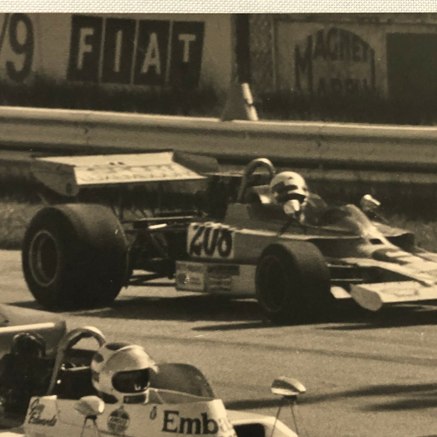 Vintage 1974 Italian Grand Prix Racing Photo Photograph Lola T330 T332 