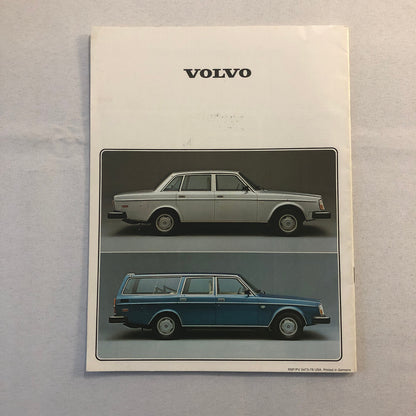 1978 Volvo Sales Brochure Catalog 262C 260 240 Series 242 GT