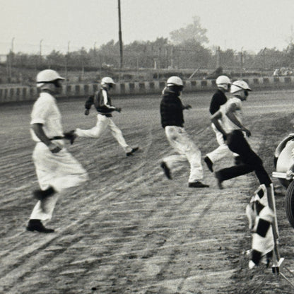 Vintage Racing Photo Photograph Allard Jaguar Car Drivers Modern Print