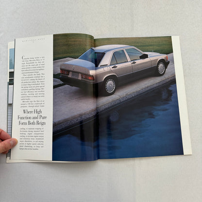 1990 Mercedes Benz 190 Class Car Sales Brochure Catalog Advertising Vintage