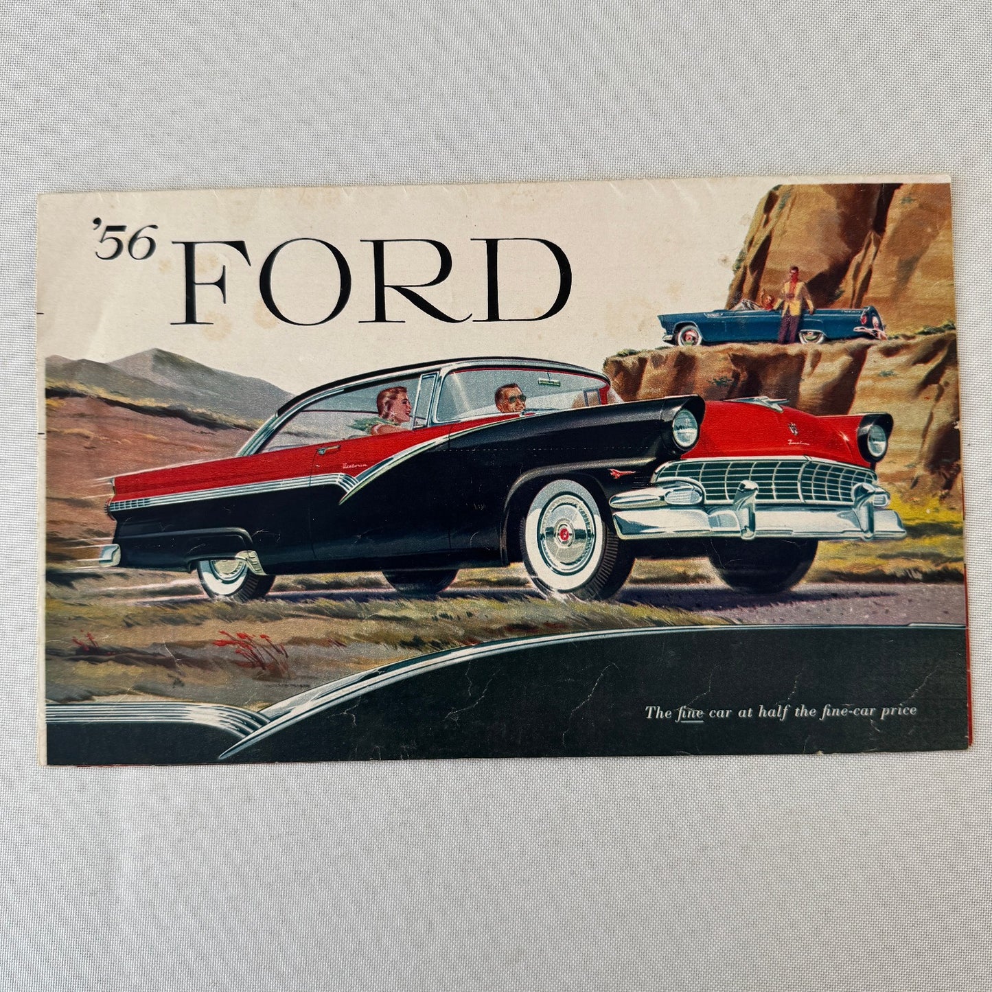 1956 Ford Car Sales Brochure Catalog Canadian Thunderbird Ranch Wagon Parklane +