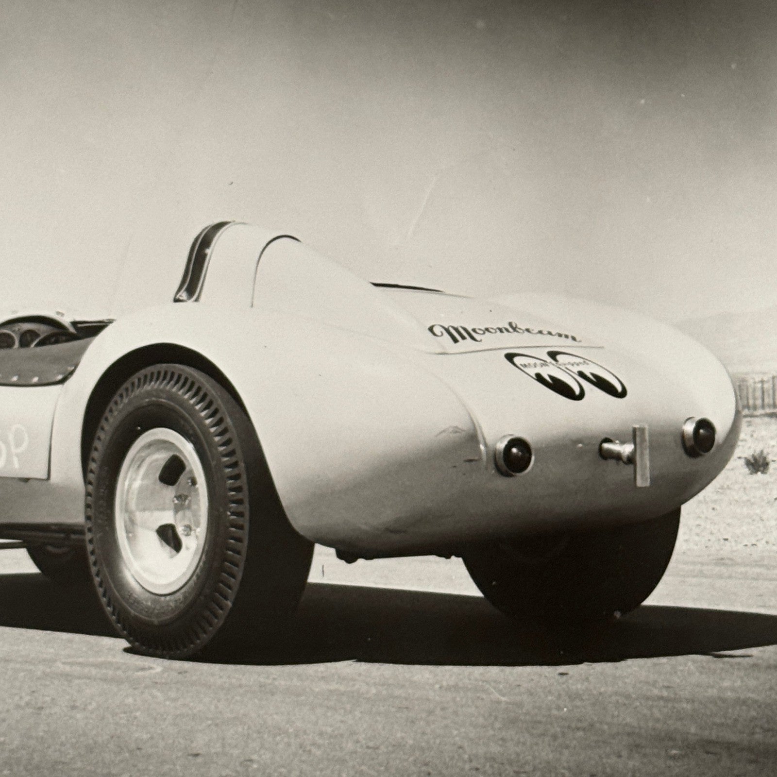 Vintage Dragster Drag Racing Photo Photograph Dean Moon Moonbeam Devin Car