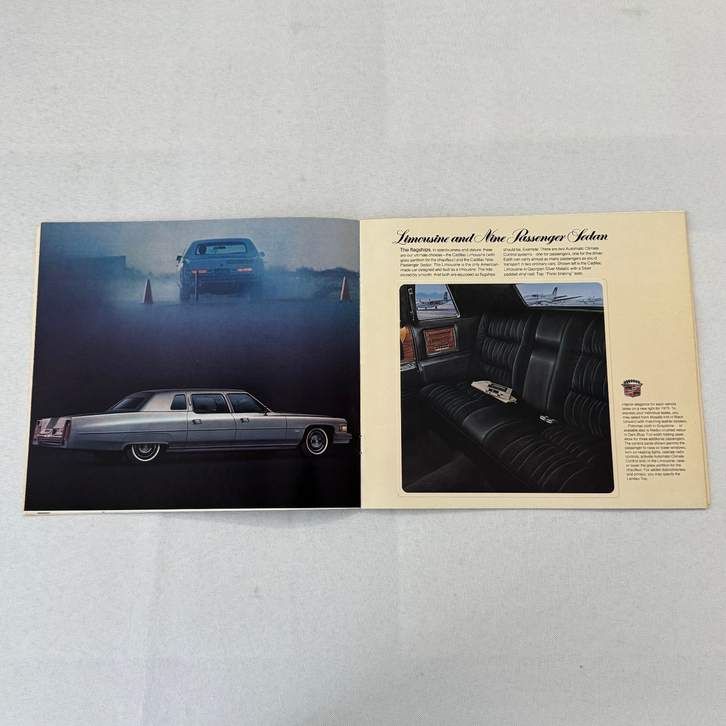 1975 Cadillac Car Sales Brochure Catalog Coupe DeVille Calais Eldorado +