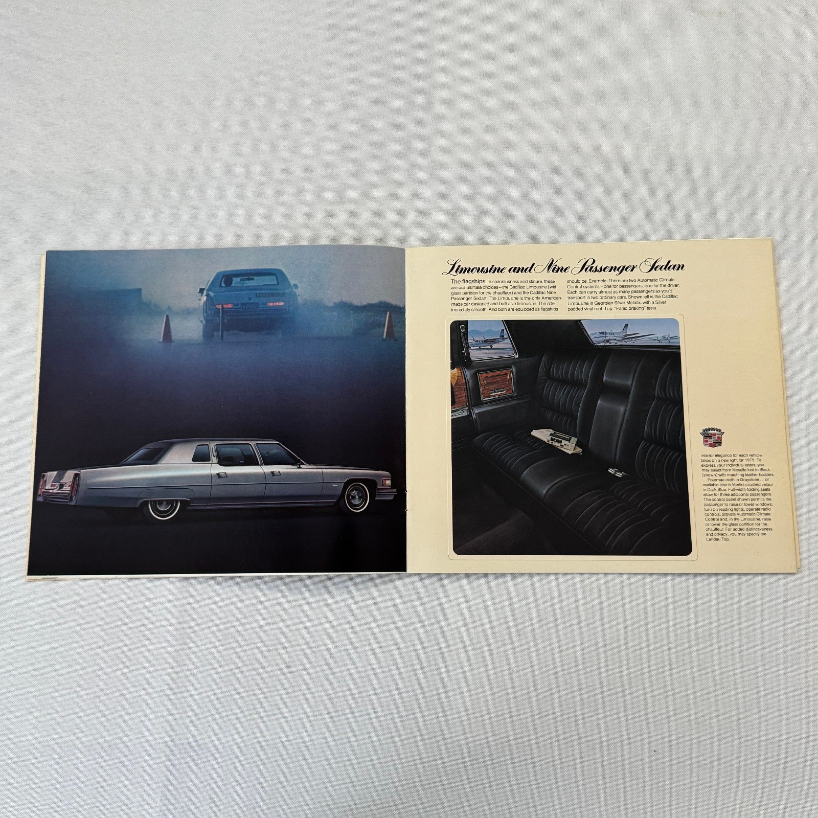 1975 Cadillac Car Sales Brochure Catalog Coupe DeVille Calais Eldorado +