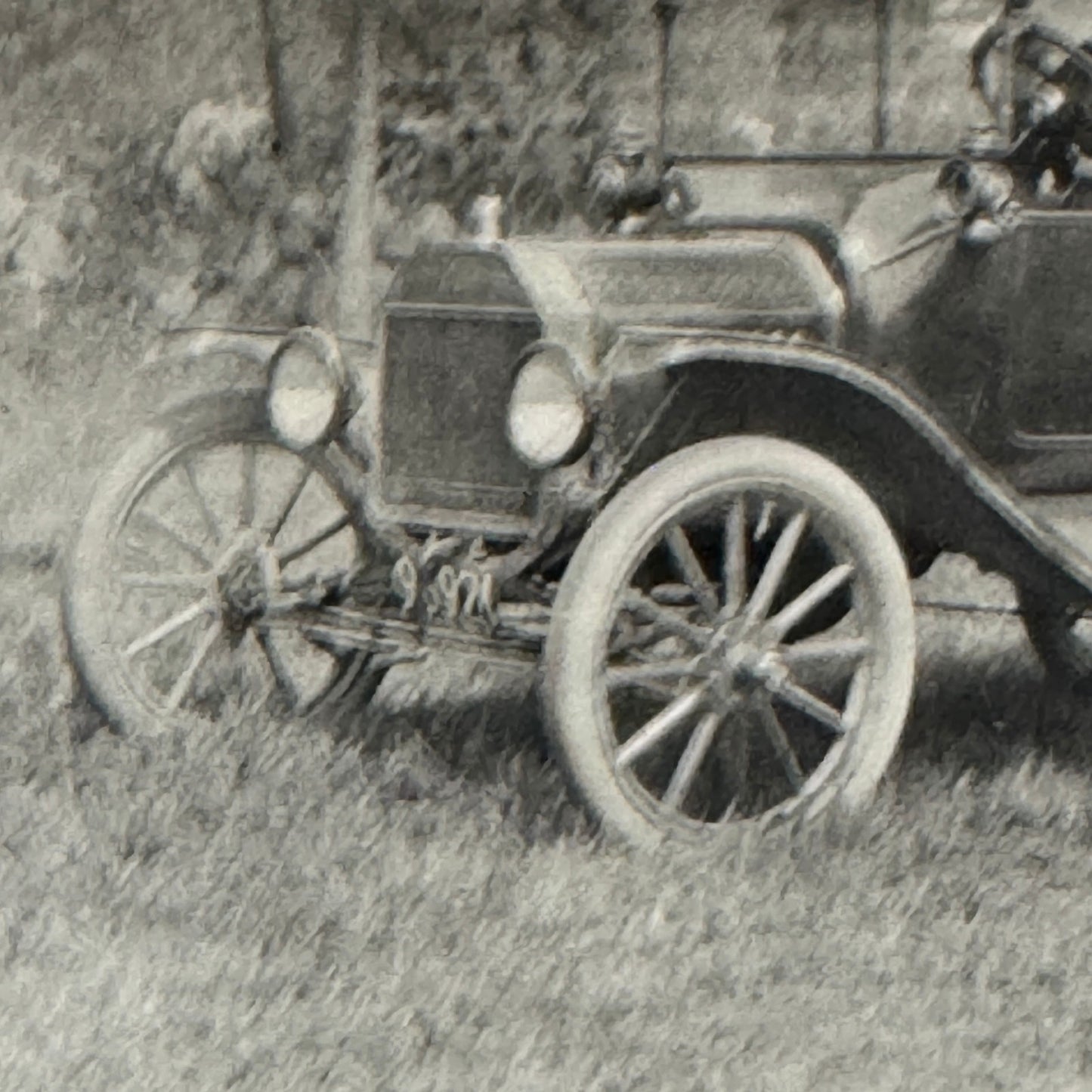 Vintage Car Automobile Photo Photograph Print Snapshot People