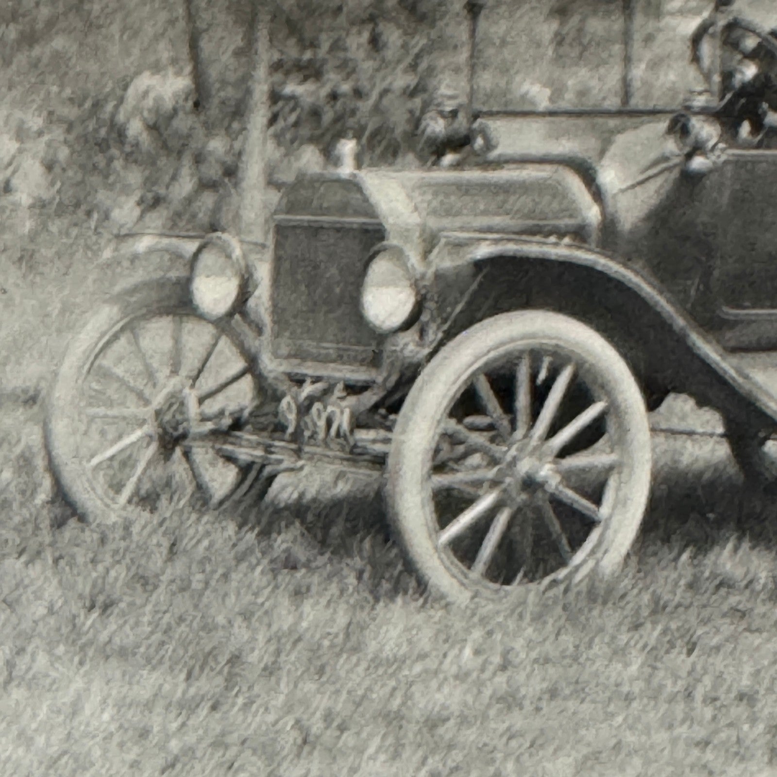 Vintage Car Automobile Photo Photograph Print Snapshot People