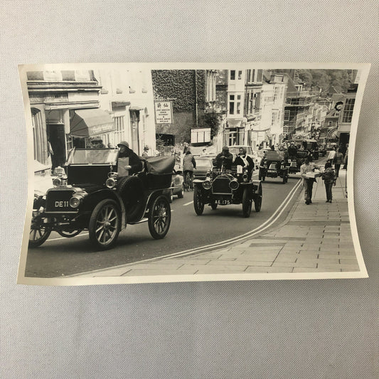 Vintage Press Photo Antique Car Rally Rallye Run Photograph Print Veteran Car 
