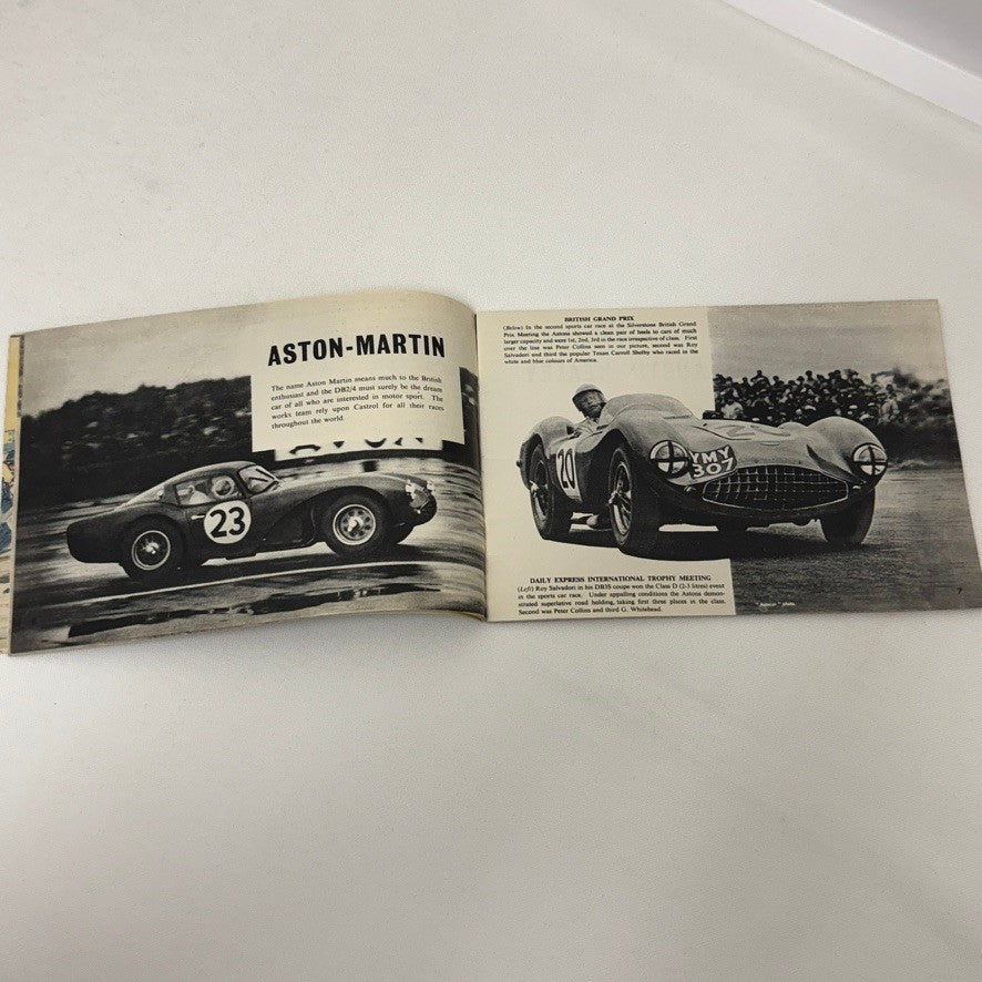 1954 Castrol Racing Achievements Brochure Alfa Romeo Aston Martin Austin Healey