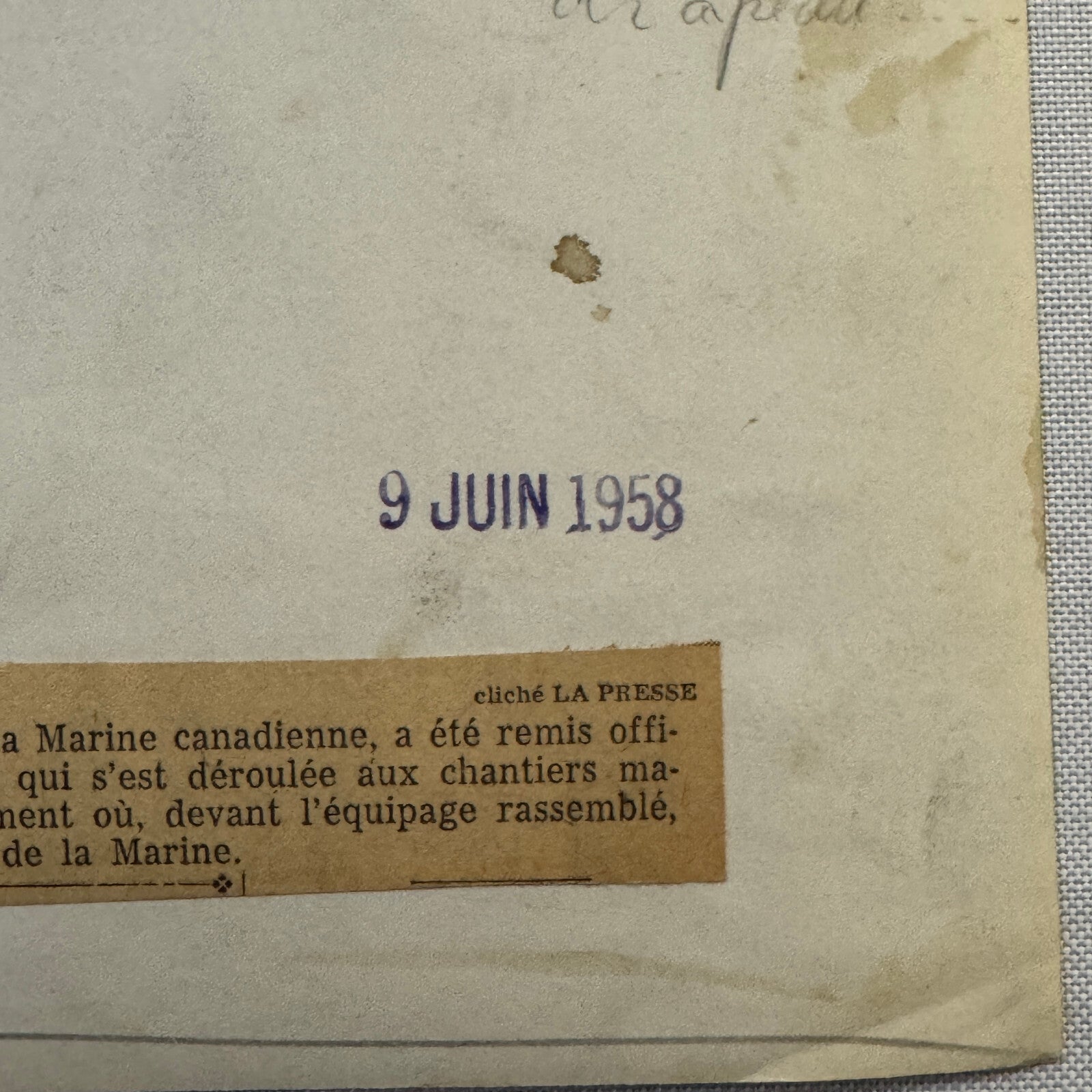 Royal Canadian Navy HMCS Restigouche Military Ship Boat Destroyer 1958 Crew