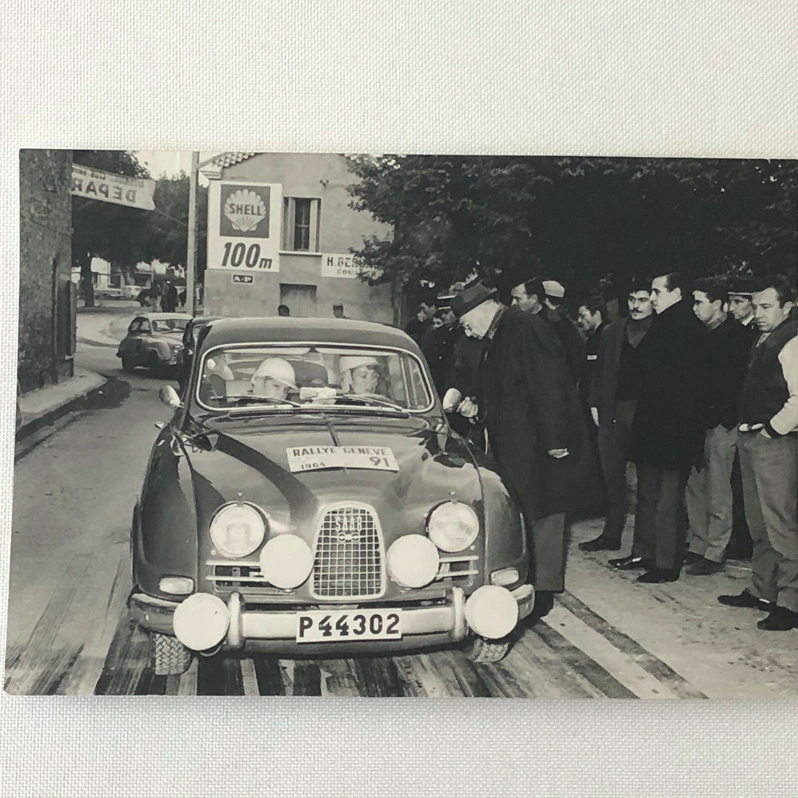 Vintage Pat Carlsson Moss Rally Racing Driver Photo Photograph Saab Car 