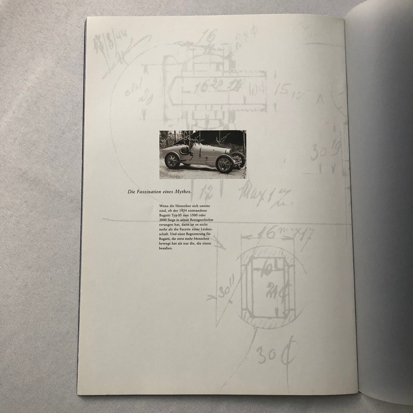 Bugatti Chiron EB 18/3 Concept Car Sales Brochure Catalog