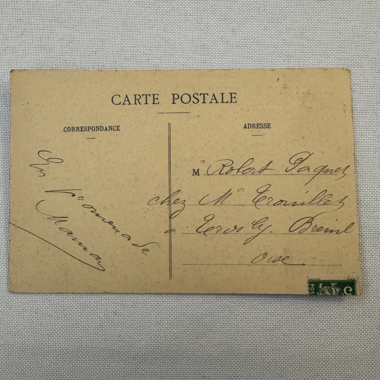 Vintage Zeppelin Airship Dirigible Postcard Post Card French Le Clement Bayard