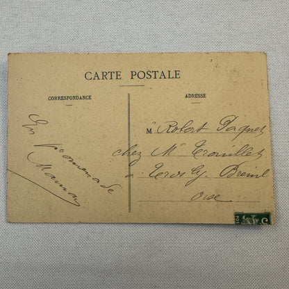 Vintage Zeppelin Airship Dirigible Postcard Post Card French Le Clement Bayard