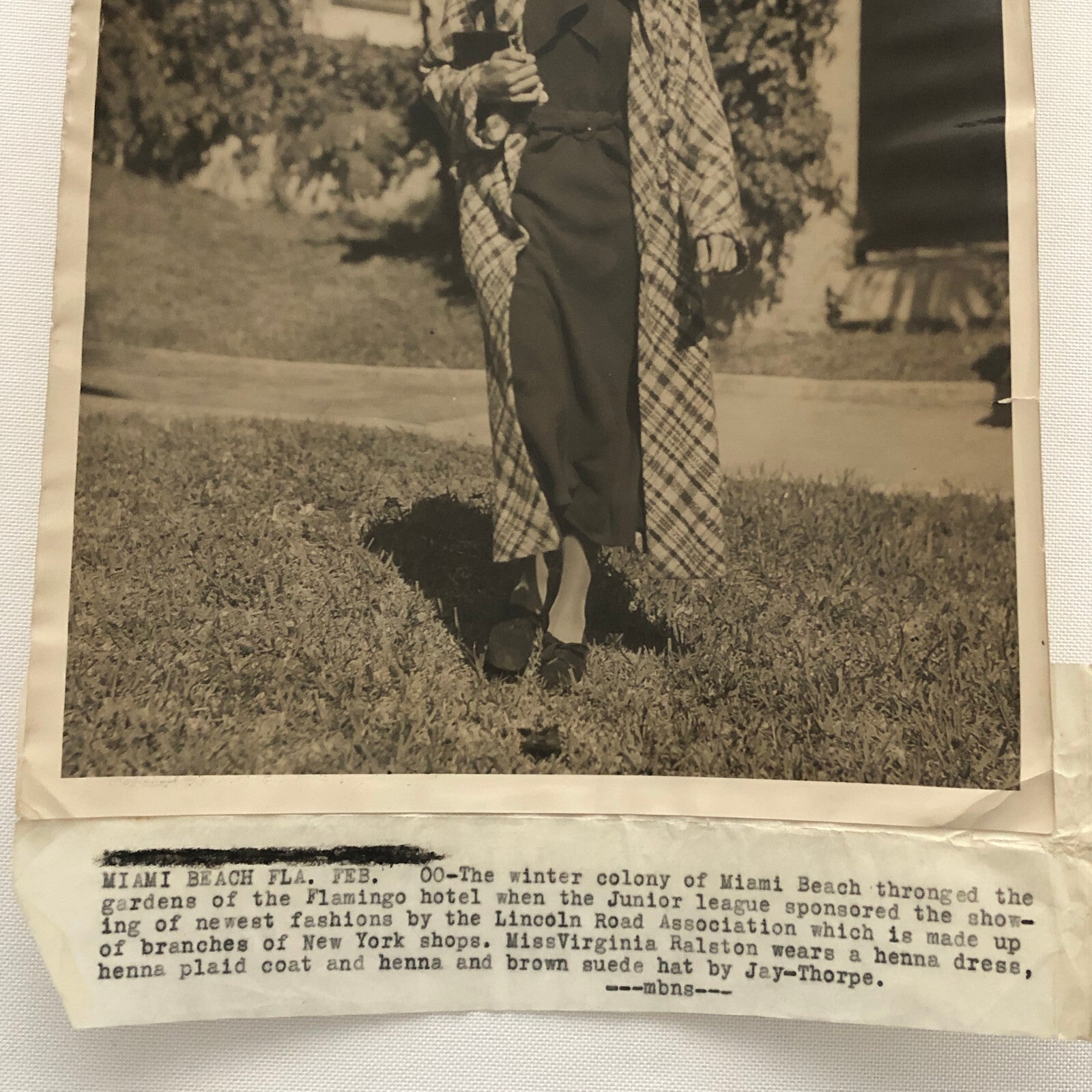 Press Photo Photograph Miami Beach Fashion Show Underwood and Underwood