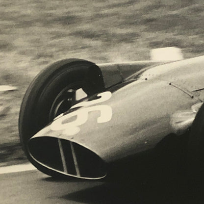 Vintage Racing Photo Photograph BRM Car Harry Schell