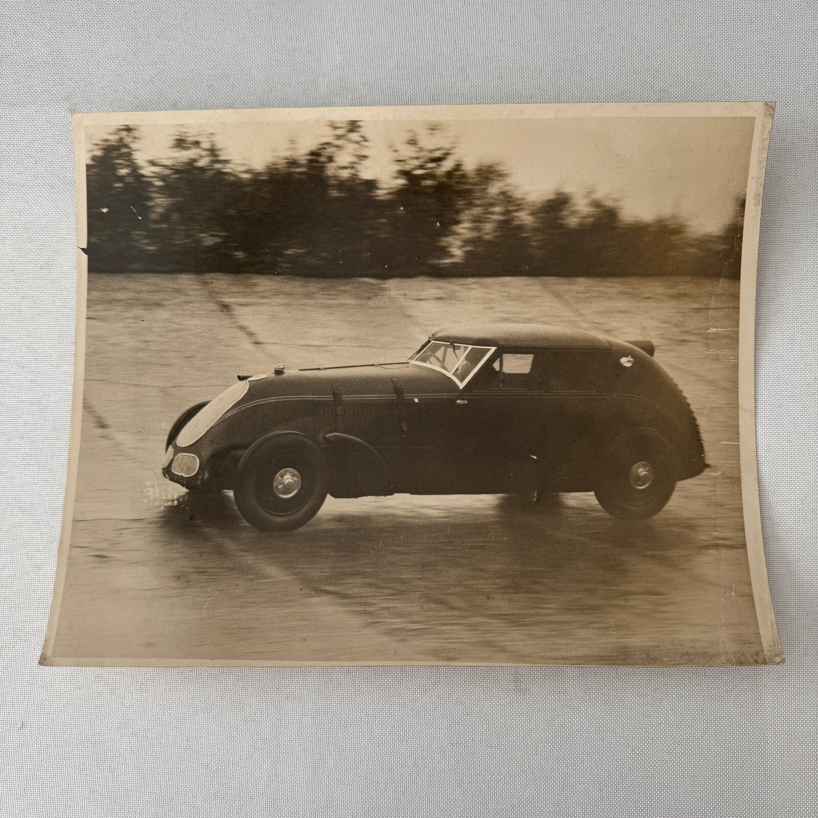 Press Photo Photograph George Eyston Land Speed Record Racing Car Brooklands