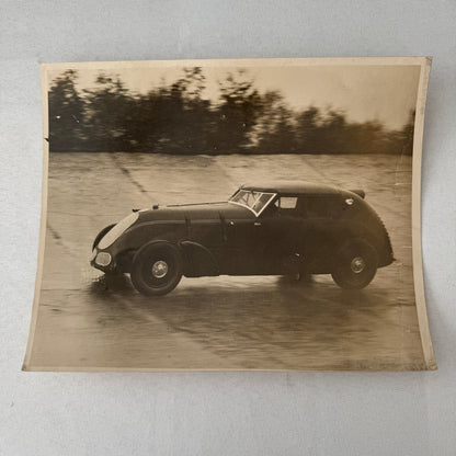 Press Photo Photograph George Eyston Land Speed Record Racing Car Brooklands