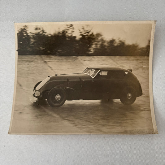 Press Photo Photograph George Eyston Land Speed Record Racing Car Brooklands