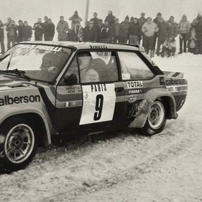 1980 Rallye Monte Carlo Press Photo Photograph DPPI Fiat 131 Abarth Car