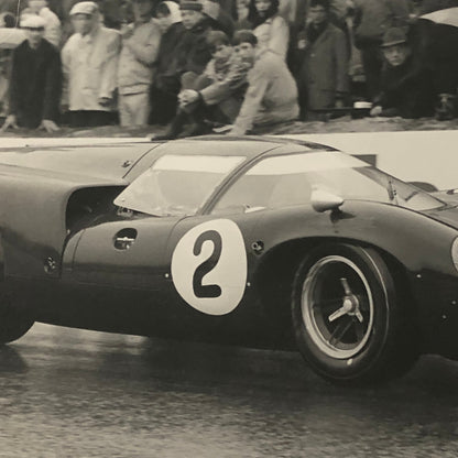 Vintage Racing Car Photo Photograph Print Car Number 2