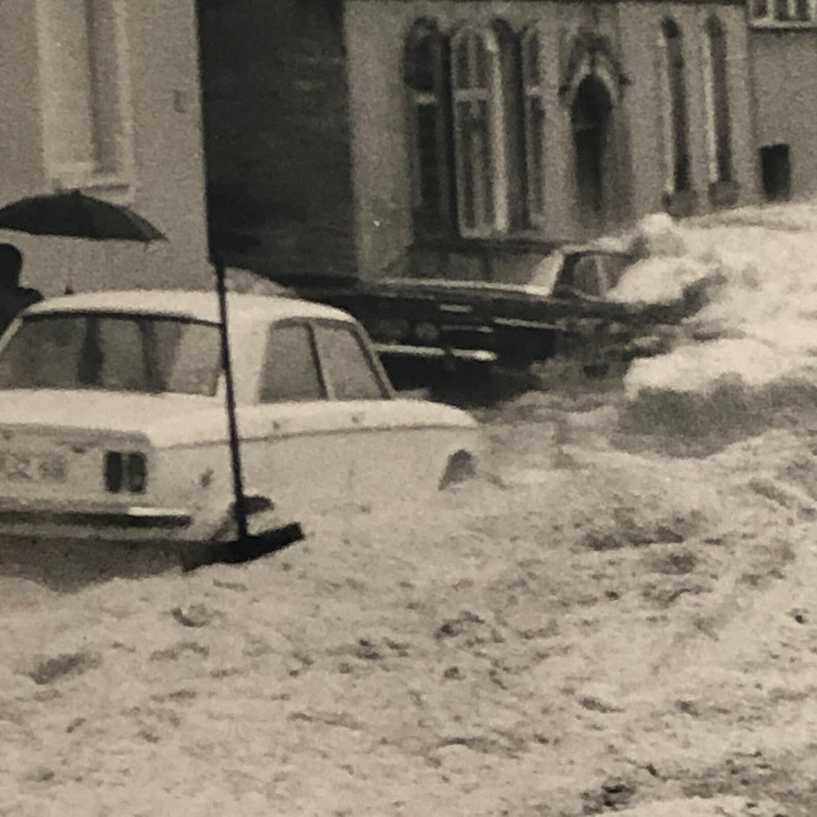 Vintage Disaster Photo Snow Storm Flood Germany Cars People Lot of 7