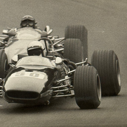 Vintage Car Racing Photo Circuit Mont Tremblant Quebec Photograph 1969