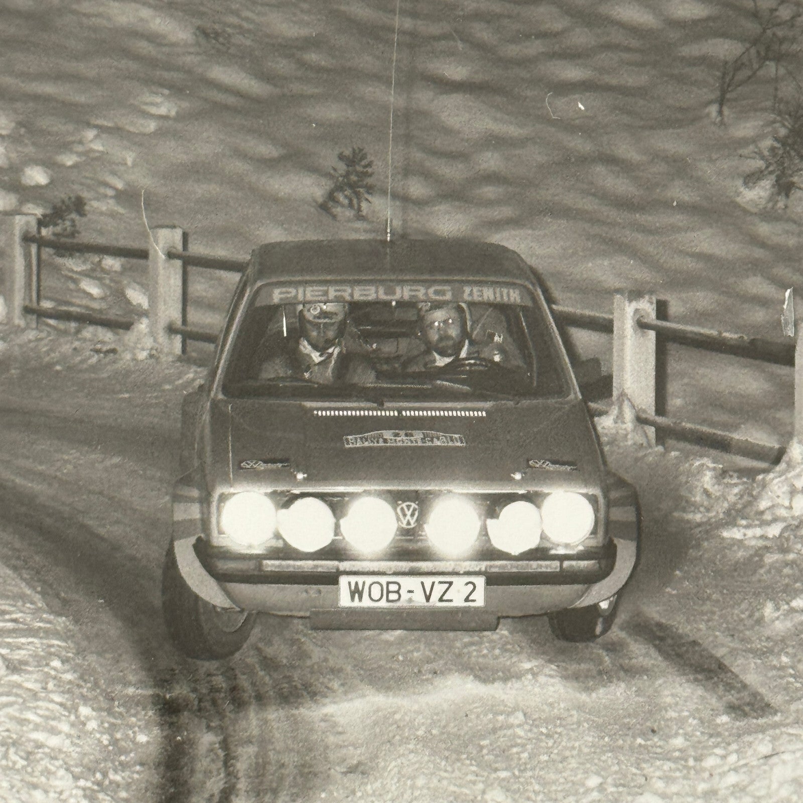 1980 Rallye Monte Carlo Press Photo Photograph DPPI Volkswagen VW Golf GTi