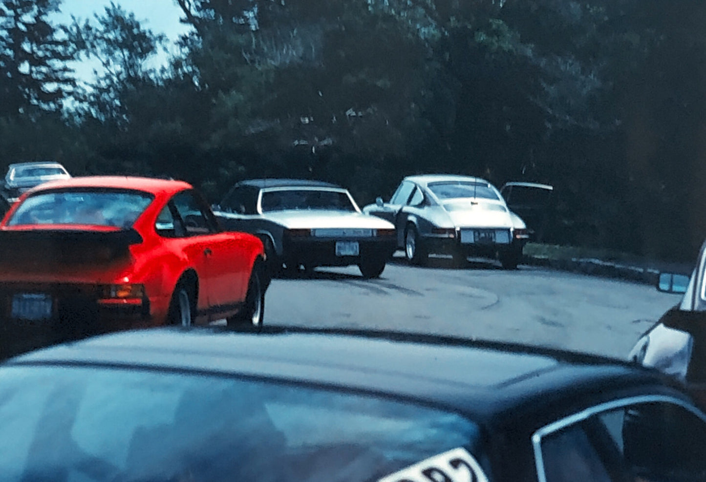 Porsche 911 Car 35mm Photo Slide Vintage 1981