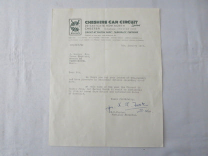 1964 Cheshire Car Circuit Race Track UK Oulton Park - Joseph Lowrey Motor Sport