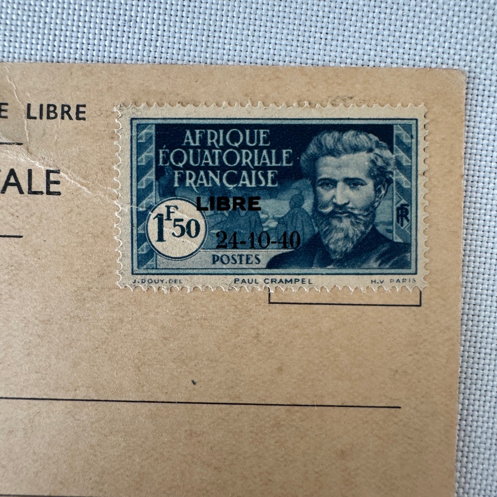 General De Gaulle In Brazzaville Congo Postcard Post Card Italian Vintage Car