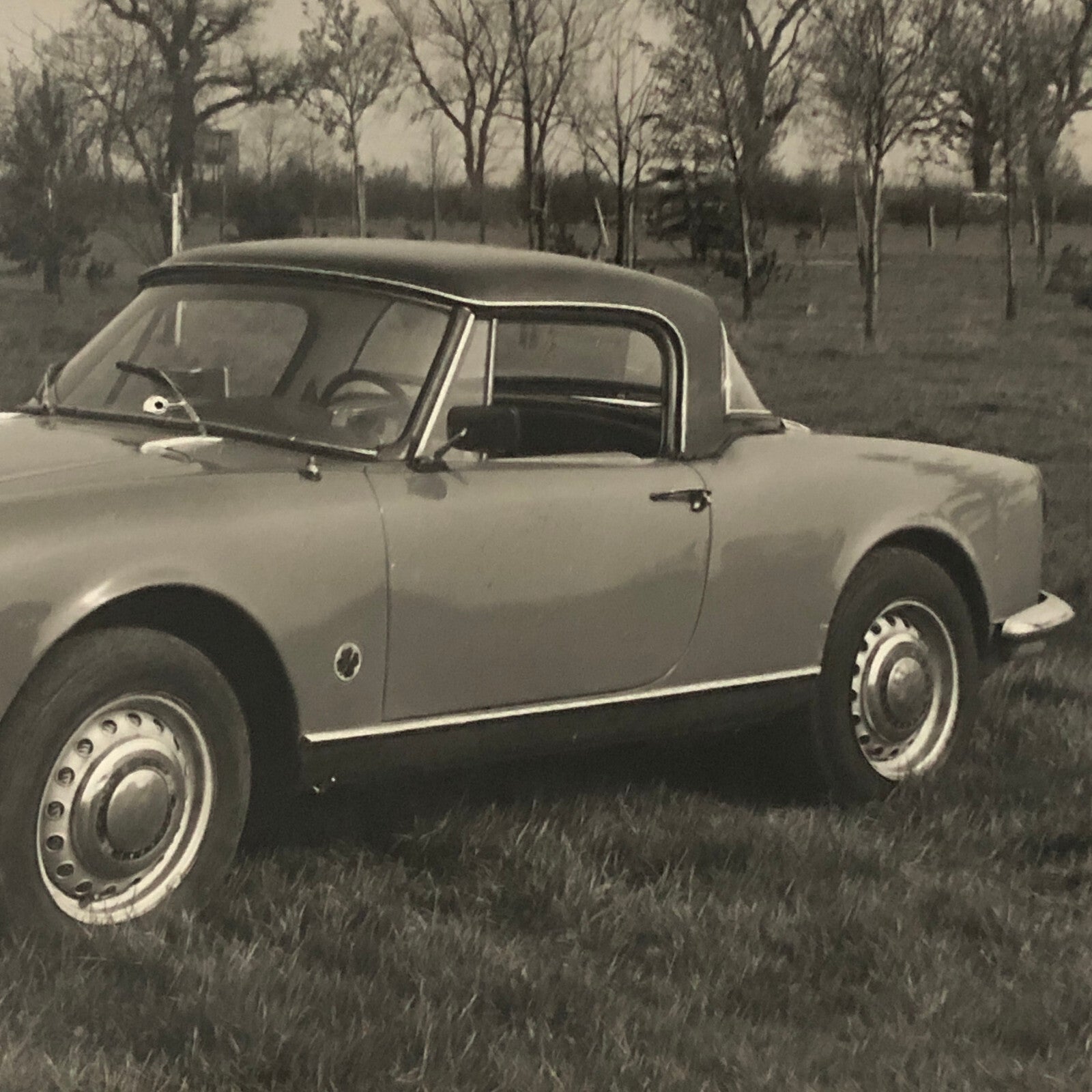 Vintage 1959 Alfa Romeo Giulia Spyder D80 Car Photo Photograph Print 