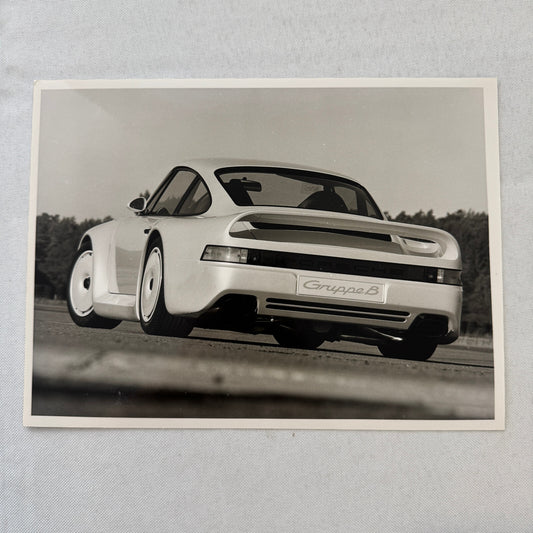 Porsche 959 Gruppe B Concept Car Prototype Photo Photograph Print Vintage