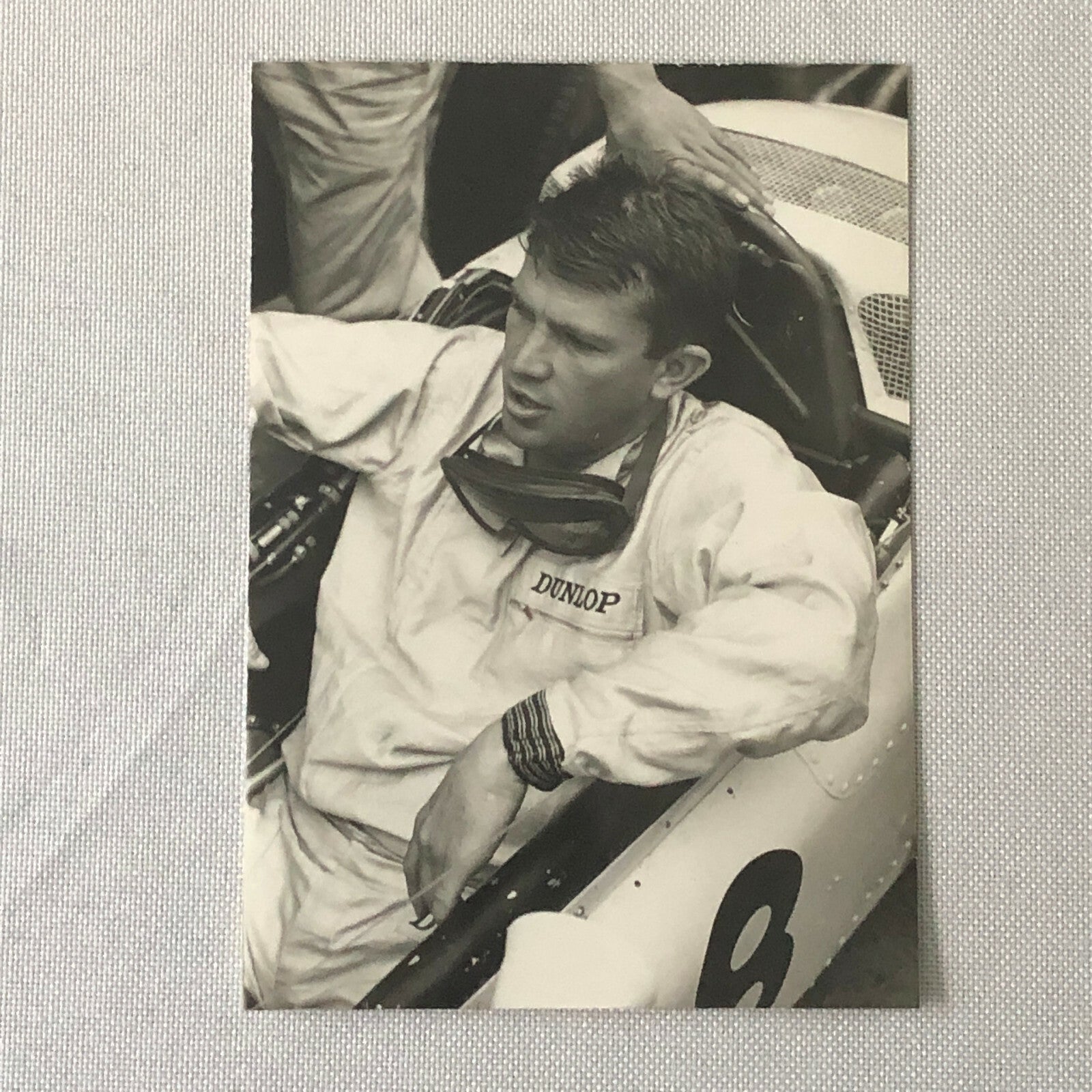 Vintage 1964 Ronnie Bucknum Honda Racing Driver Photo Photograph Print USA GP ? 