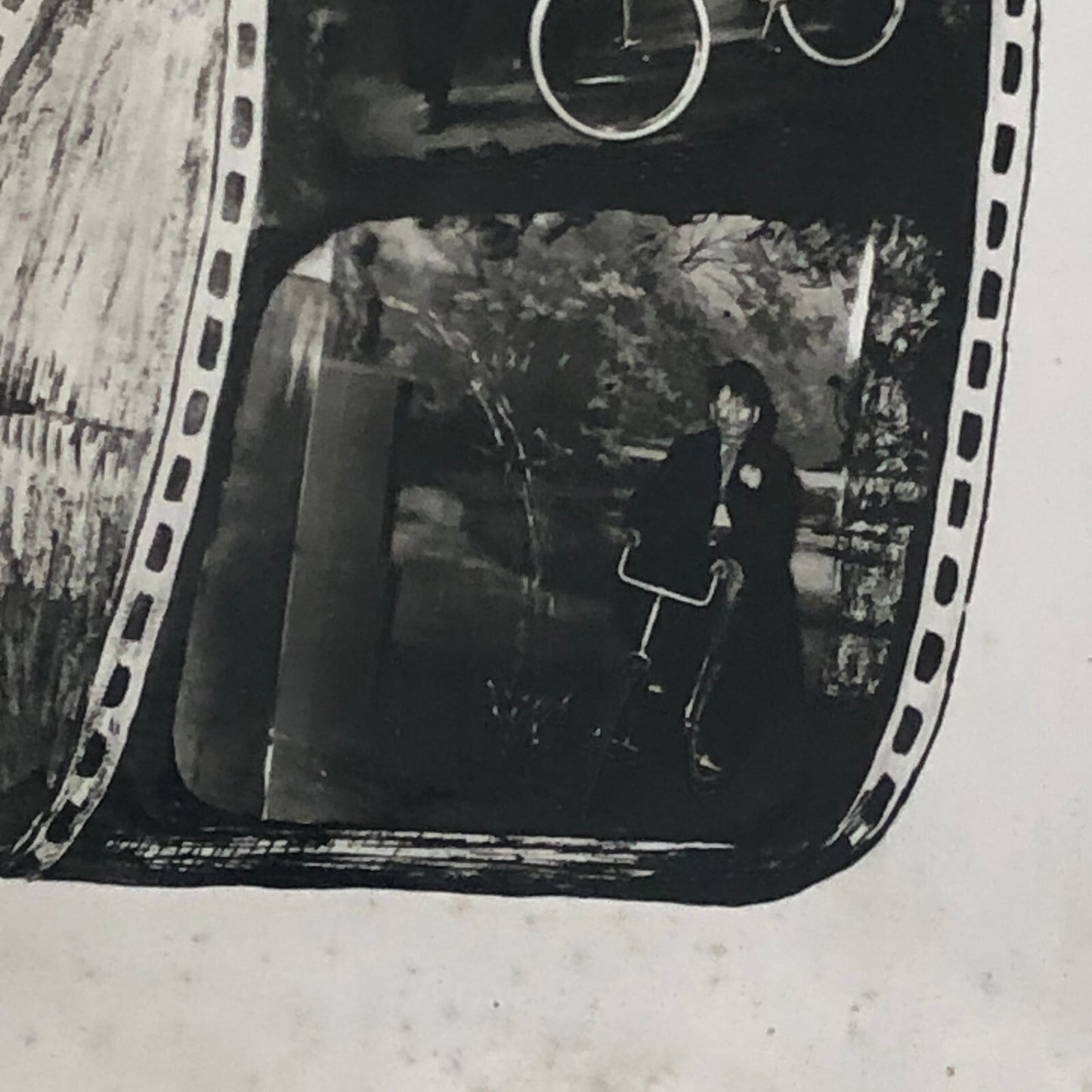 Circus Clown Bicycle Act Photo Photograph Vintage Dick Avan