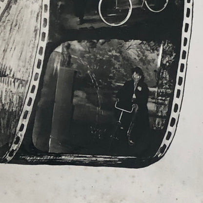 Circus Clown Bicycle Act Photo Photograph Vintage Dick Avan