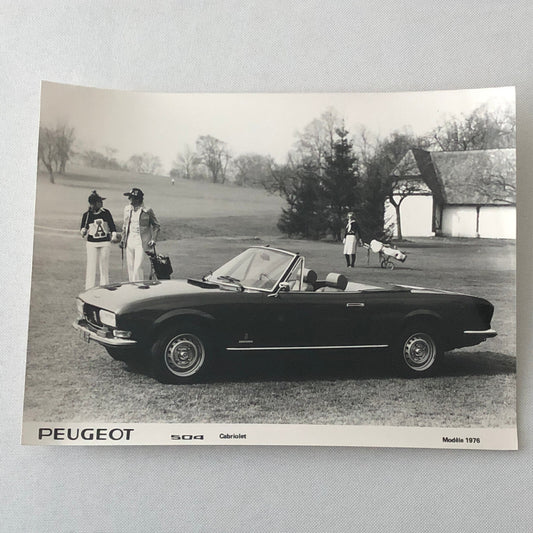 1976 Peugeot 504 Cabriolet Convertible Factory Press Photo Photograph Print