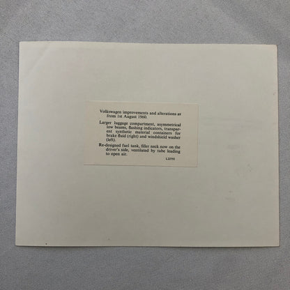 Volkswagen VW Beetle Factory Press Photo Photograph Print