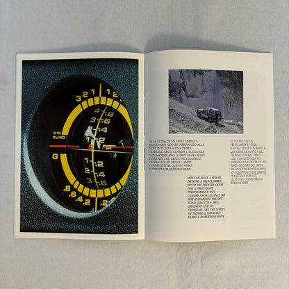 1991 Bertone Freeclimber SUV Sales Brochure BMW Engine Bertone Free Climber