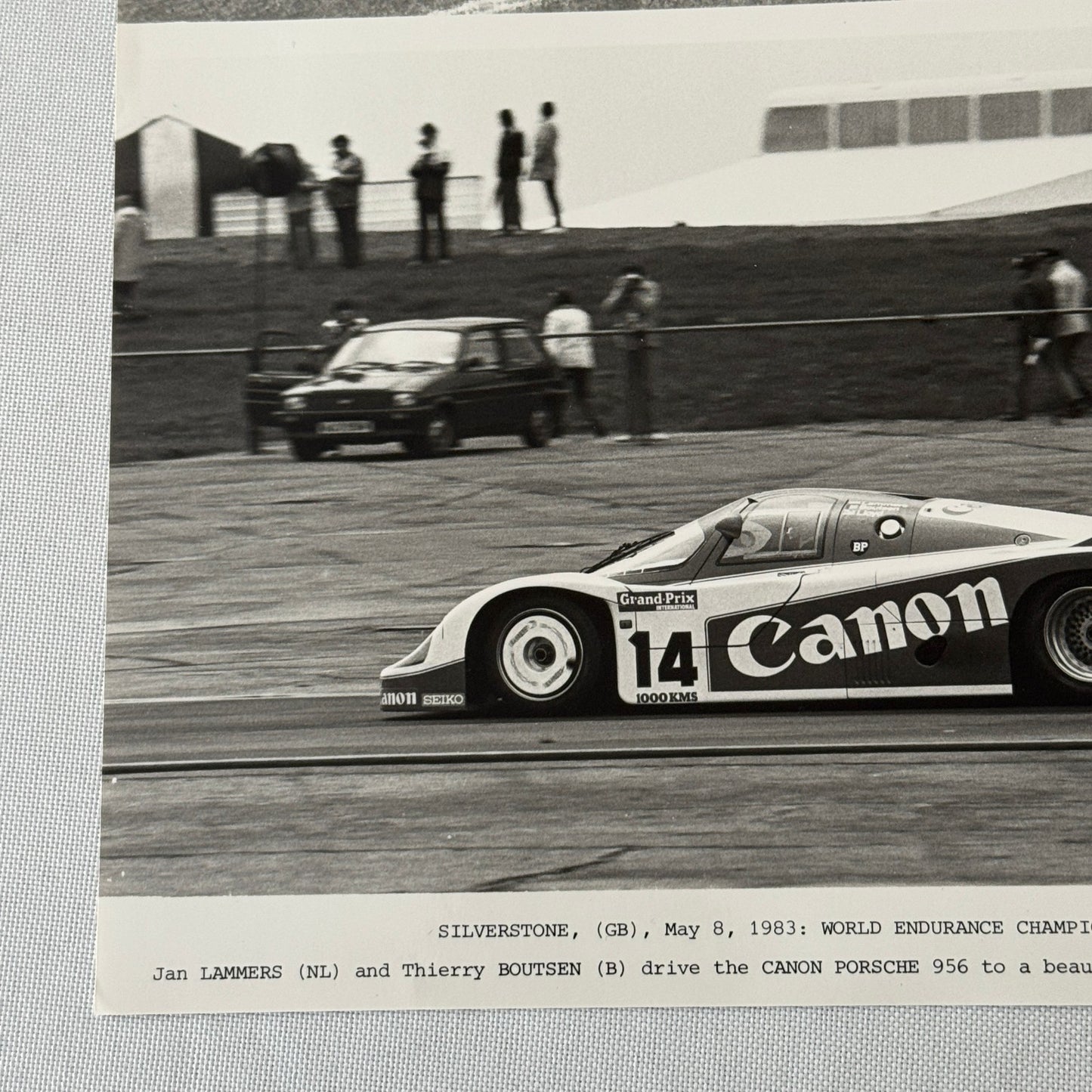 Canon Racing Porsche 956 Car Photo Photograph Jan Lammers Thierry Boutsen 1983