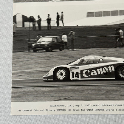 Canon Racing Porsche 956 Car Photo Photograph Jan Lammers Thierry Boutsen 1983