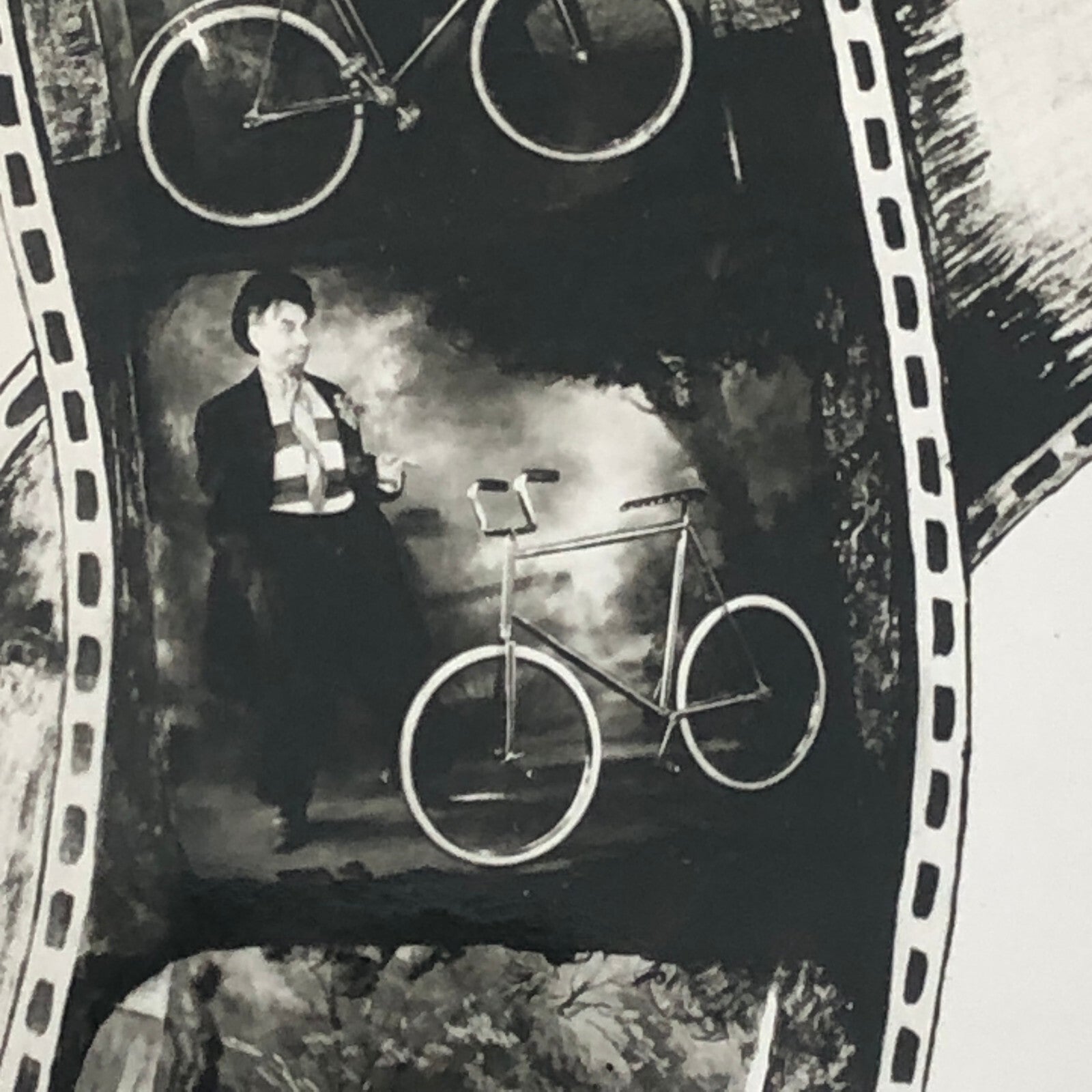 Circus Clown Bicycle Act Photo Photograph Vintage Dick Avan