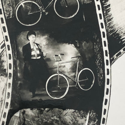 Circus Clown Bicycle Act Photo Photograph Vintage Dick Avan
