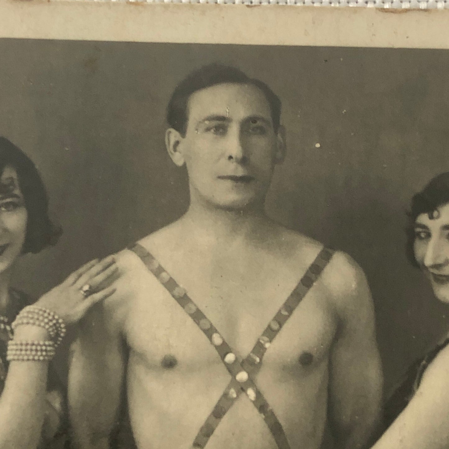 Circus Performer Acrobats Troupe RPPC Real Photo Postcard ? History Unknown